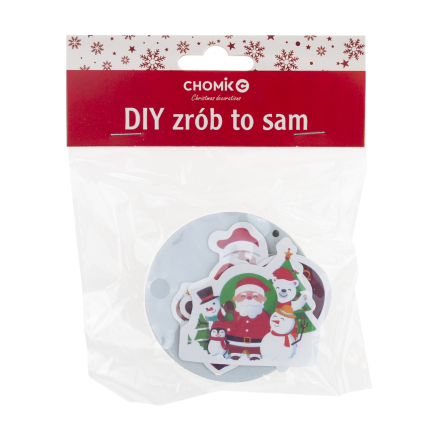 DIY7090 Set mit Weihnachtsdekoration zum Aufhängen mit DIY-Aufklebern