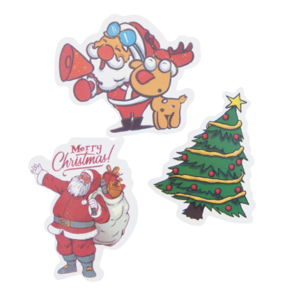 DIY7090 Set mit Weihnachtsdekoration zum Aufhängen mit DIY-Aufklebern