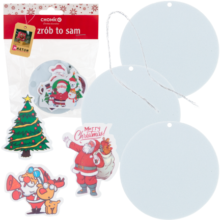 DIY7090 Set mit Weihnachtsdekoration zum Aufhängen mit DIY-Aufklebern