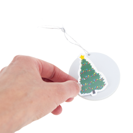 DIY7090 Set mit Weihnachtsdekoration zum Aufhängen mit DIY-Aufklebern