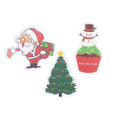 DIY7090 Set mit Weihnachtsdekoration zum Aufhängen mit DIY-Aufklebern