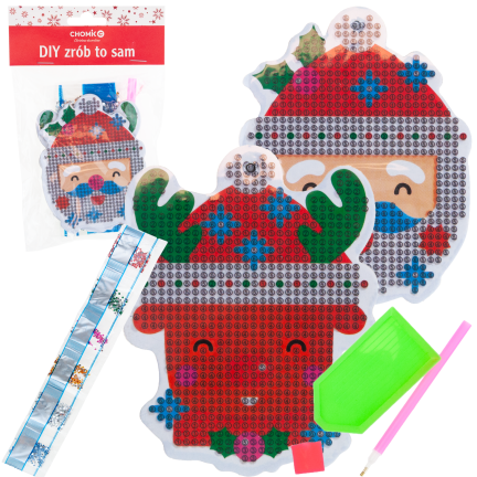 DIY7144 WEIHNACHTSDEKORATION DIAMANTSTICKEREI KIT MIX DESIGNS
