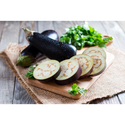 W1003 AUBERGINE SAMEN SCHWARZE SCHÖNHEIT LILA BIRNE DER LIEBE 1G
