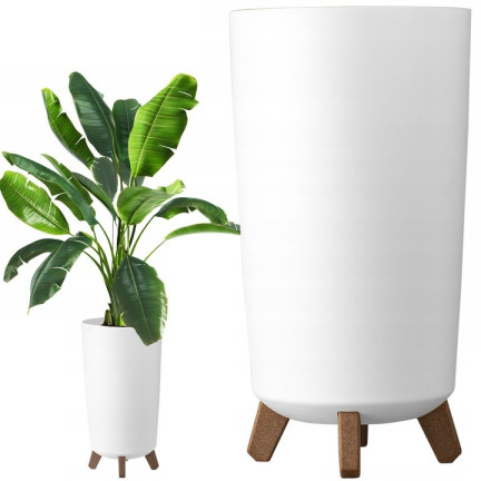 DGTL240-S449 BLUMENTOPF GRACIA TUBUS SLIM WEISS