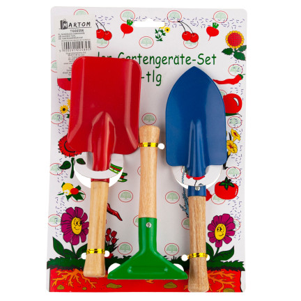 DOS2637 GARTENGERÄTE HARKE SCHAUFEL SCHAUFEL 3W1 MINI GARTEN KIT