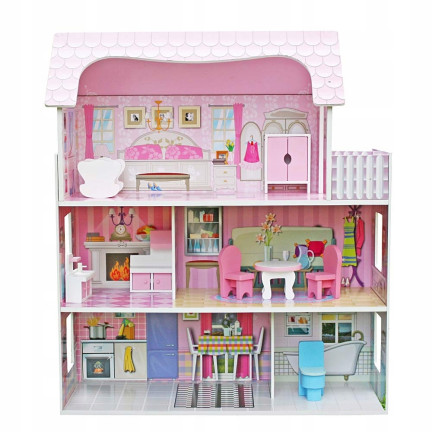 HM013295 PUPPENHAUS MIT MÖBELN