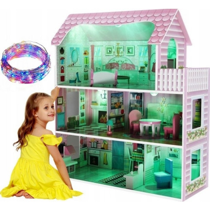 HM013295 PUPPENHAUS MIT MÖBELN