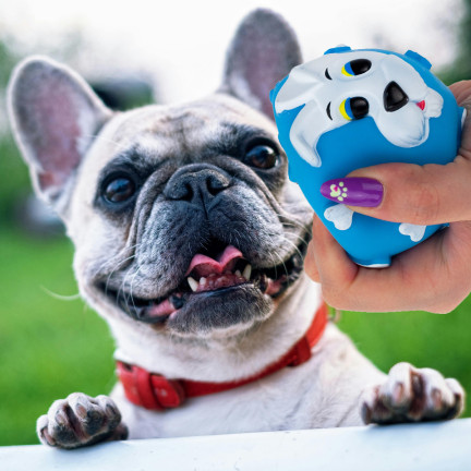 19041 Hund Ball Katze quietschend kauen Spielzeug Gummi
