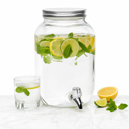 DUC1029 GLAS MIT HAHN 4L FÜR LIMONADENWASSER