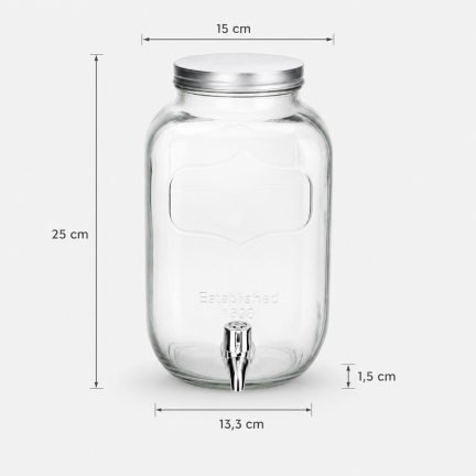 DUC1029 GLAS MIT HAHN 4L FÜR LIMONADENWASSER