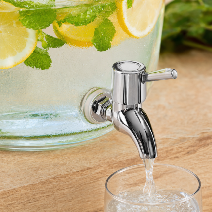 DUC1029 GLAS MIT HAHN 4L FÜR LIMONADENWASSER