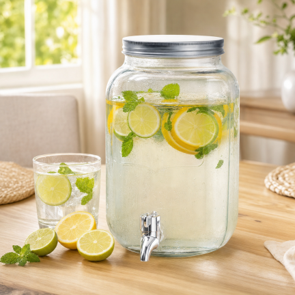 DUC1029 GLAS MIT HAHN 4L FÜR LIMONADENWASSER