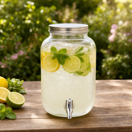 DUC1029 GLAS MIT HAHN 4L FÜR LIMONADENWASSER