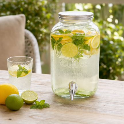 DUC1029 GLAS MIT HAHN 4L FÜR LIMONADENWASSER