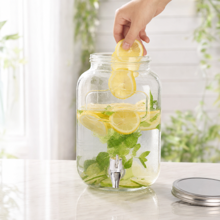 DUC1029 GLAS MIT HAHN 4L FÜR LIMONADENWASSER