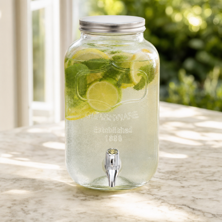 DUC1029 GLAS MIT HAHN 4L FÜR LIMONADENWASSER