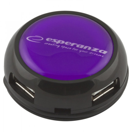ES272F USB 2.0 HUB 4 ANSCHLÜSSE YOYO LILA