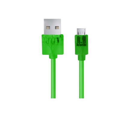 EB184G ESPERANZA MICRO USB 2.0 A-B M/M KABEL 1.0M GRÜN TRANSPARENT