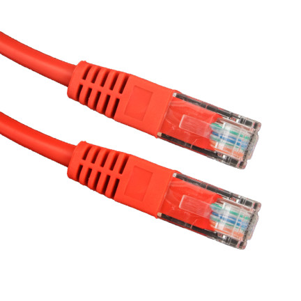 EB273R UTP-Kabel, Cat 5e, Patchkabel, 1 m, rot