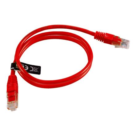 EB273R UTP-Kabel, Cat 5e, Patchkabel, 1 m, rot