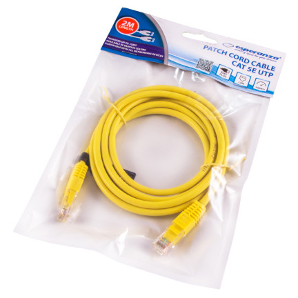 EB274Y UTP CAT 5E PATCHKABEL 2M GELB
