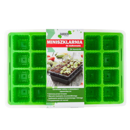 TG67367 MINI GEWÄCHSHAUS GERMINATOR SETZLING PROPAGATOR 24 FÄCHER