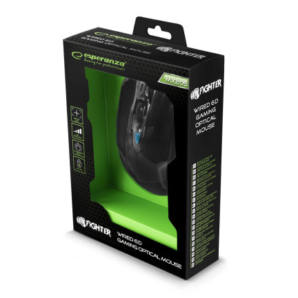 EGM205B GAMING KABELGEBUNDENE MAUS 6D OPT. USB MX205 FIGHTER BLAU
