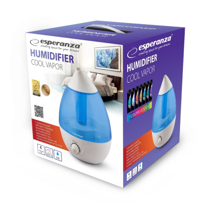 EHA005 SILENT AIRHUMIDISER 2.6L bis zu 40m2 25w
