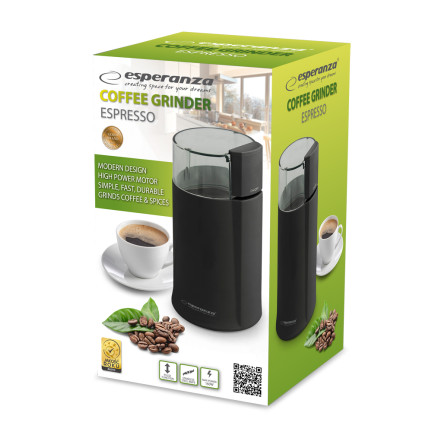 EKC001K ESPERANZA ESPRESSO KAFFEEMÜHLE SCHWARZ