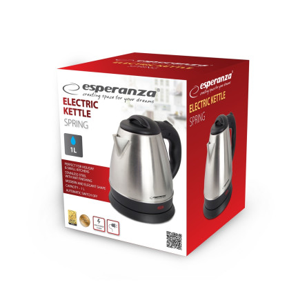 EKK016X KETTLE Wireless Electric SPRING 1L INOX