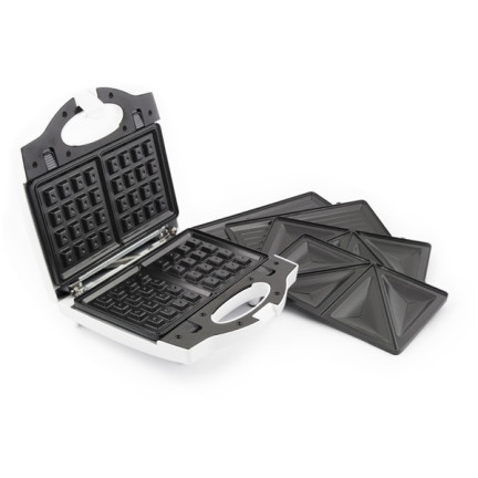 3in1 Toaster Waffeleisen Grill Sandwich Toaster 700W