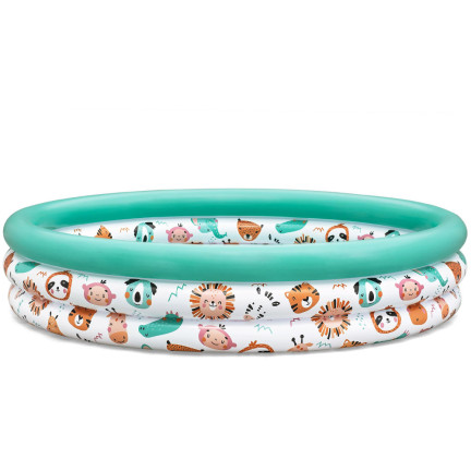 51226 RUNDER AUFBLASBARER POOL GARTEN FISCH 122X25 CM BESTWAY
