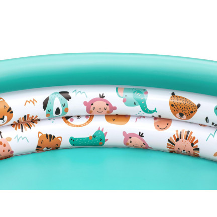 51226 RUNDER AUFBLASBARER POOL GARTEN FISCH 122X25 CM BESTWAY