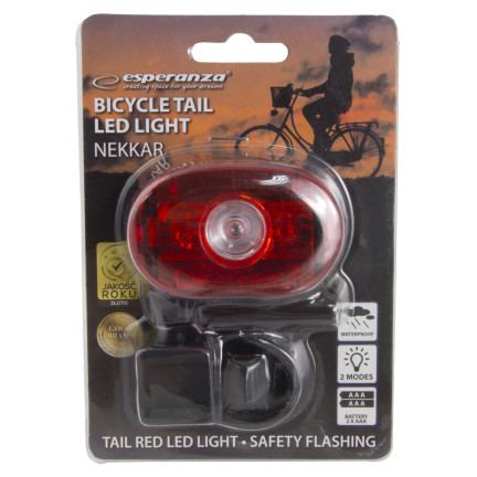 EOT007 LED FAHRRAD-RÜCKLEUCHTE SPRITZWASSERGESCHÜTZT NEKKAR