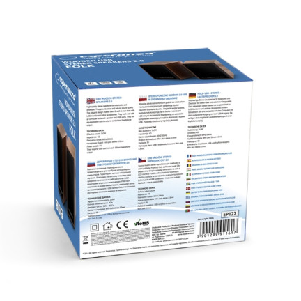 EP122 USB-COMPUTER-LAUTSPRECHER aus Holz 2.0 6w KIT