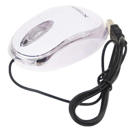 ES100B CAMILLE OPTISCHE MAUS WEISS VERKABELT