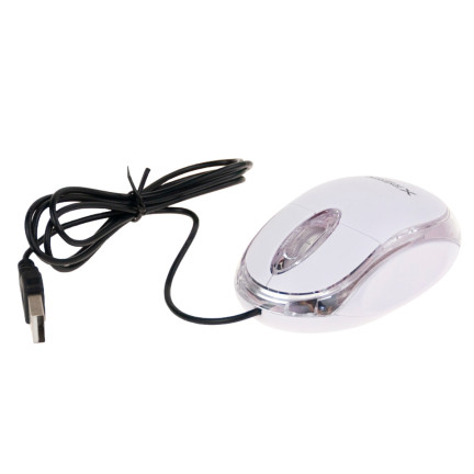 ES100B CAMILLE OPTISCHE MAUS WEISS VERKABELT