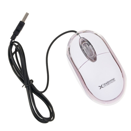 ES100B CAMILLE OPTISCHE MAUS WEISS VERKABELT