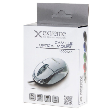 ES100B CAMILLE OPTISCHE MAUS WEISS VERKABELT