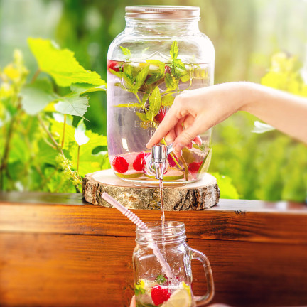 DUC1029 GLAS MIT HAHN 4L FÜR LIMONADENWASSER