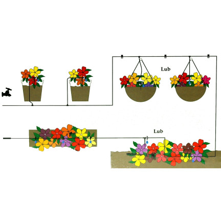 EDA8587 PFLANZENBEWÄSSERUNGSSET GARTEN 71EL TROPFEN