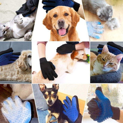 2366 HANDSCHUH ZUM KÄMMEN HUNDESALONMASSAGE