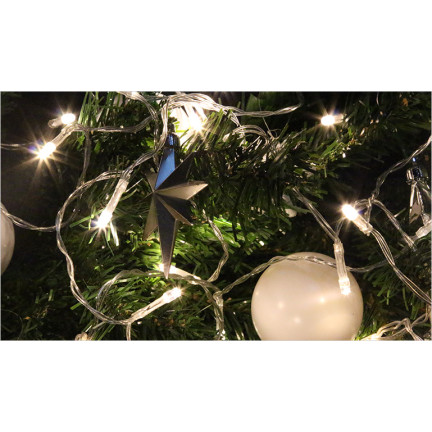 KK81ZB WEIHNACHTSBAUMBELEUCHTUNG 10LED FÜR WEIHNACHTSBAUM BATTERIEN AA KALTWEISS
