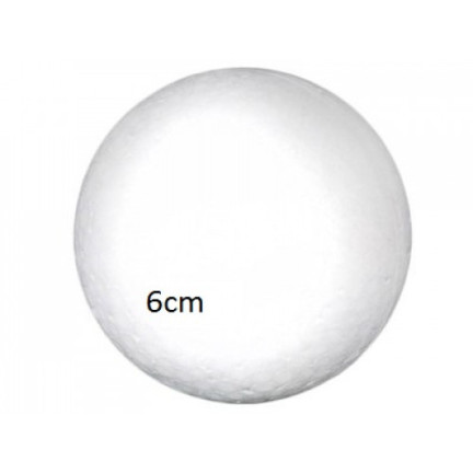 TT4 STYROPIAN BALL 6cm DECOUPAGE 10St