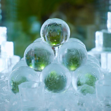 TG64476 EISFORM EIS KUGELN FORM 4 STÜCK FÜR GETRÄNKE GROSS