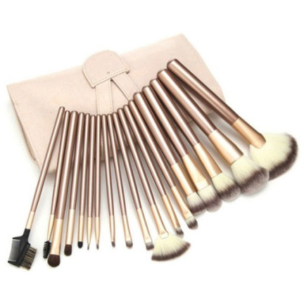UR98B SCHMINKPINSEL SCHMINKSET 18 STÜCK + ETUI