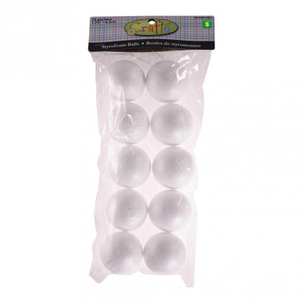 TT4 STYROPIAN BALL 6cm DECOUPAGE 10St