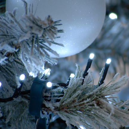 LZ200 Weihnachtsbaumlichterkette mit 200 LEDs, kaltweiß, für den Innenbereich, für den Weihnachtsbaum, Weihnachten