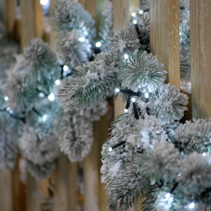 LZ200 Weihnachtsbaumlichterkette mit 200 LEDs, kaltweiß, für den Innenbereich, für den Weihnachtsbaum, Weihnachten