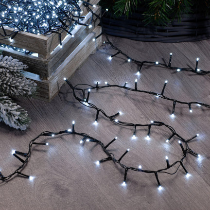 LZ200 Weihnachtsbaumlichterkette mit 200 LEDs, kaltweiß, für den Innenbereich, für den Weihnachtsbaum, Weihnachten
